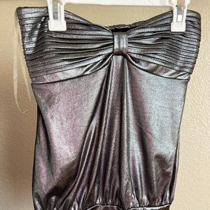Forever 21 Strapless Silver Top - Small